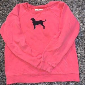 Black dog crew neck